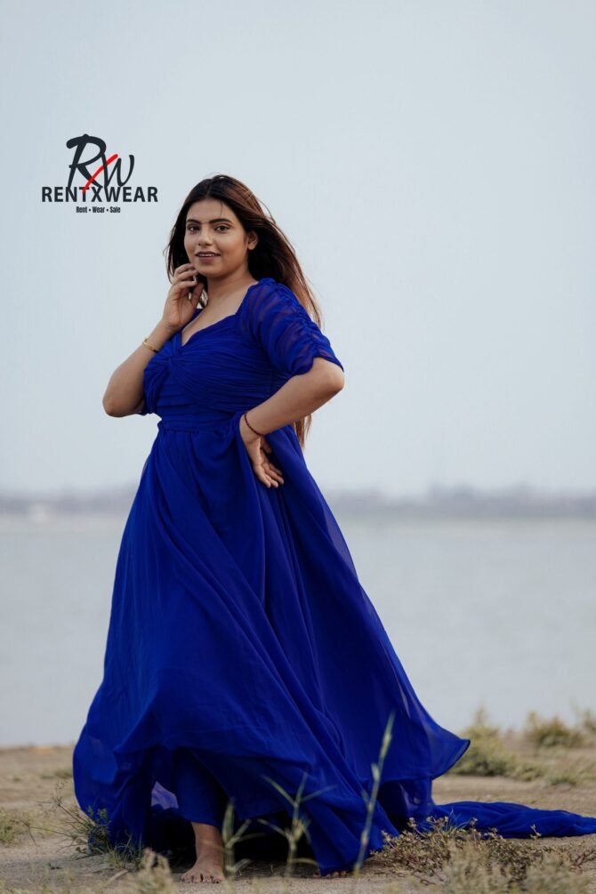 Maternity Photoshoot Flare Gown Dress